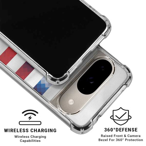 USA Soccer Flag Google Pixel 10 Clear Case